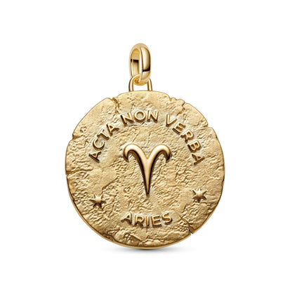 Charm Pandora Medallion XL Ariete "Acta Non Verba" - 764997C01