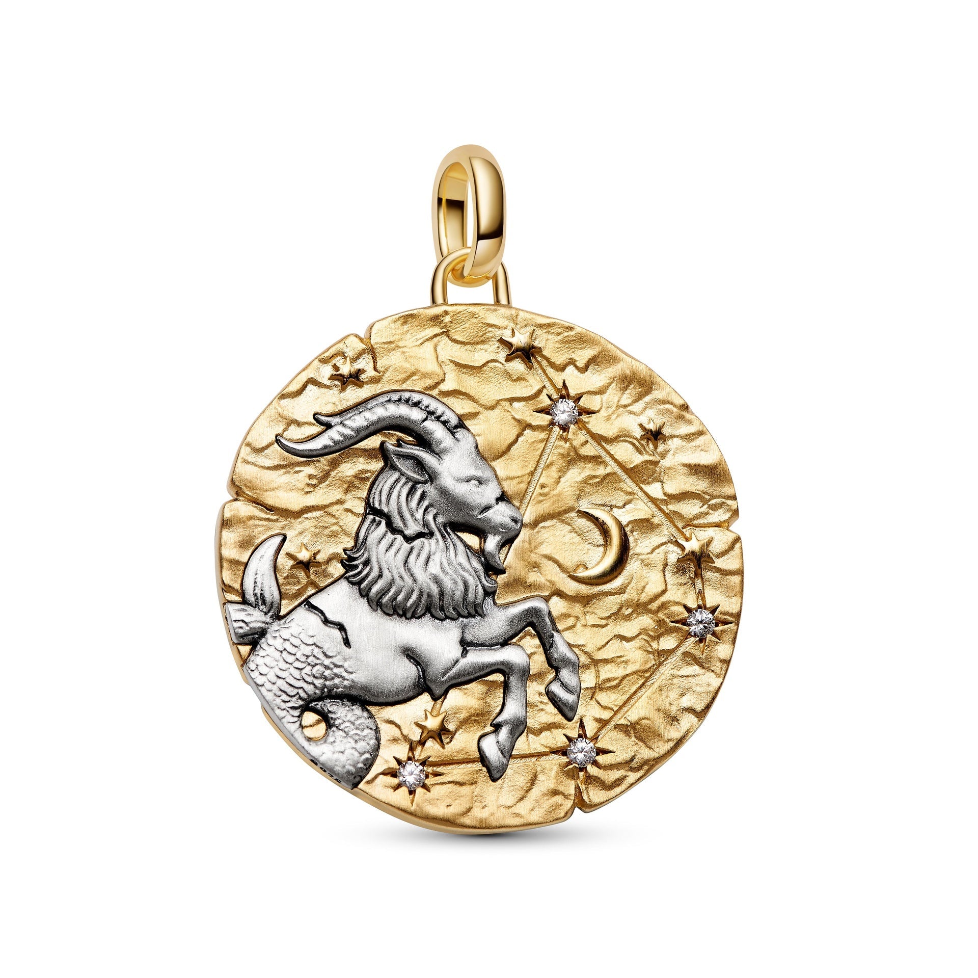 Charm Pandora Medallion XL Capricorno "Nihil Difficile Volenti" - 764999C01
