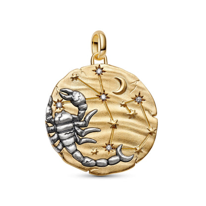 Charm Pandora Medallion XL Scorpione "Noli Timere" - 765003C01