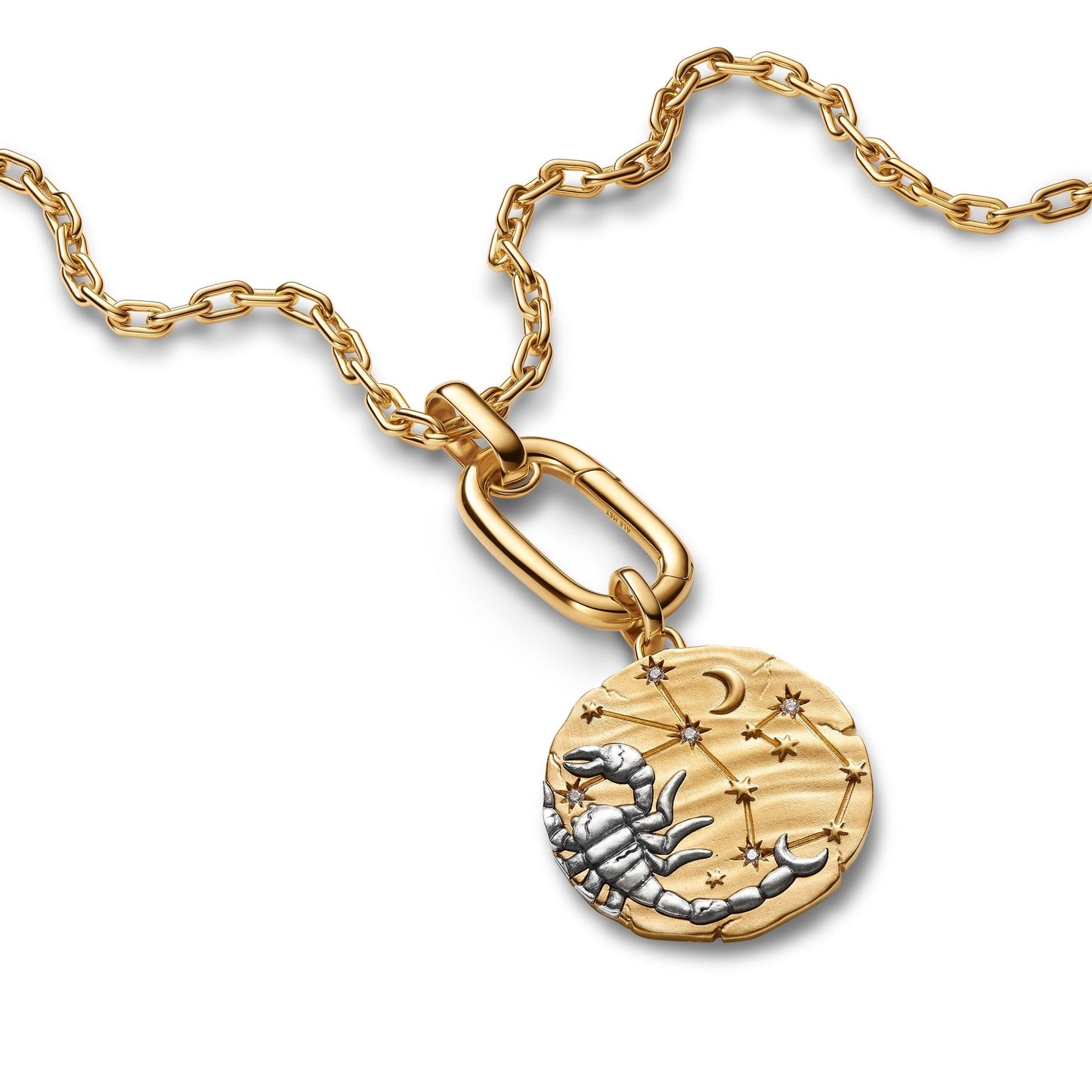Charm Pandora Medallion XL Scorpione "Noli Timere" - 765003C01