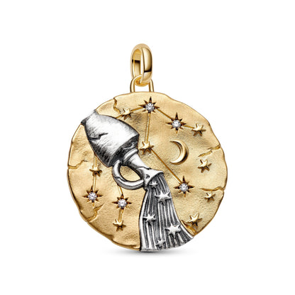 Charm Pandora Medallion XL Acquario "Omnia Mutantur" - 765004C01