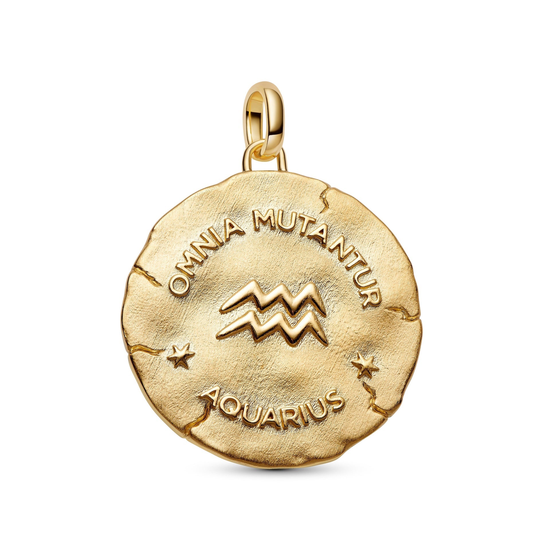 Charm Pandora Medallion XL Acquario "Omnia Mutantur" - 765004C01