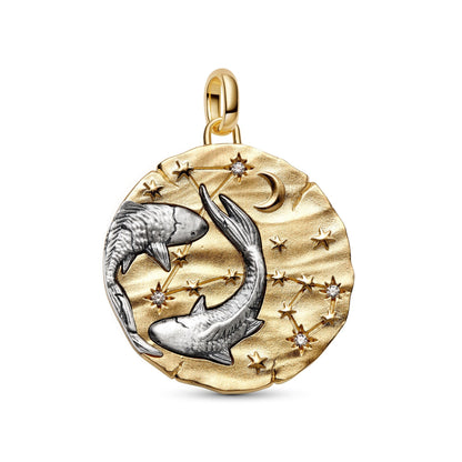 Charm Pandora Medallion XL Pesci "Memento Somniare" - 765005C01