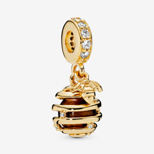 Pandora Sparkling Beehive Pendant Charm 768643C01