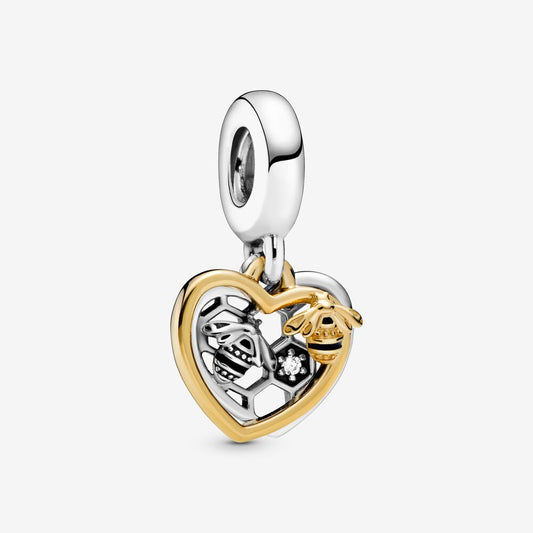 Charm Pandora Pendente Cuori e Api 768838C01