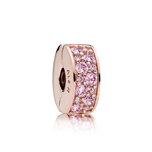 Clip Pandora Eleganza Luccicante rosa 781817pcz
