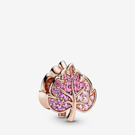 Charm Pandora Foglia Scintillante in Pavé 788322NPMMX