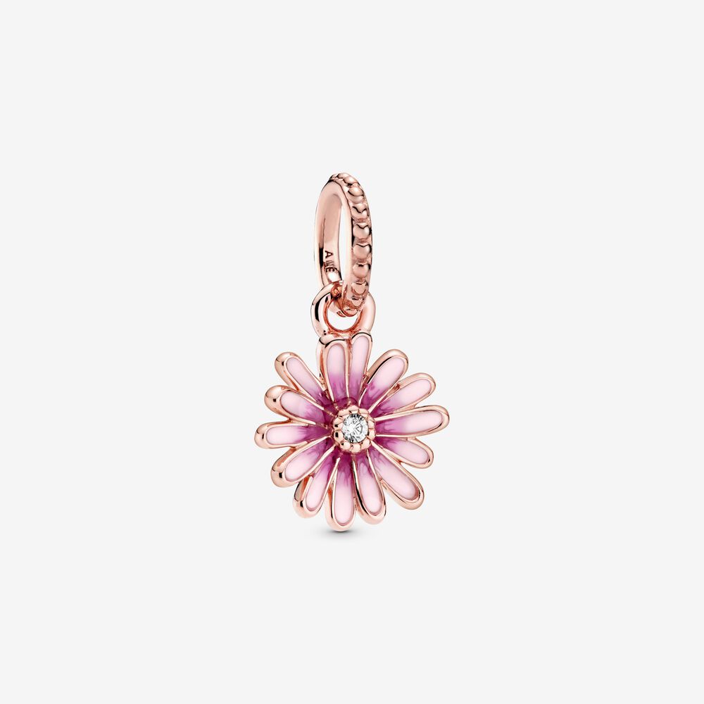 Pandora Pink Daisy Pendant Charm 788771C01