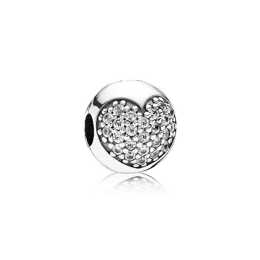 Pandora Clip Heart in Pavé 791053CZ
