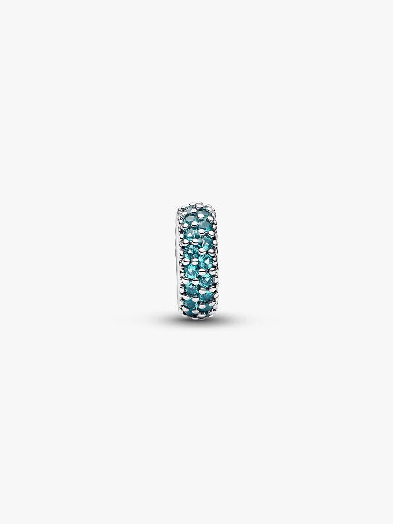 Charm Pandora Distanziatore Pietre Verde Acqua 791359C01