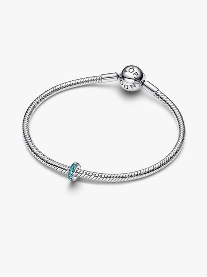 Charm Pandora Distanziatore Pietre Verde Acqua 791359C01