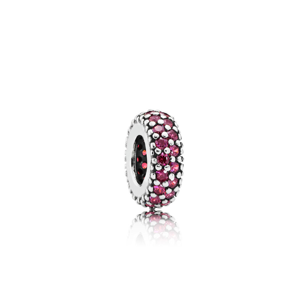 Distanziatore Pandora Pavè Rosso 791359CZR