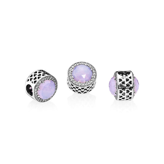 Pandora Pink Opalescent Jewel Charm 791725NOP