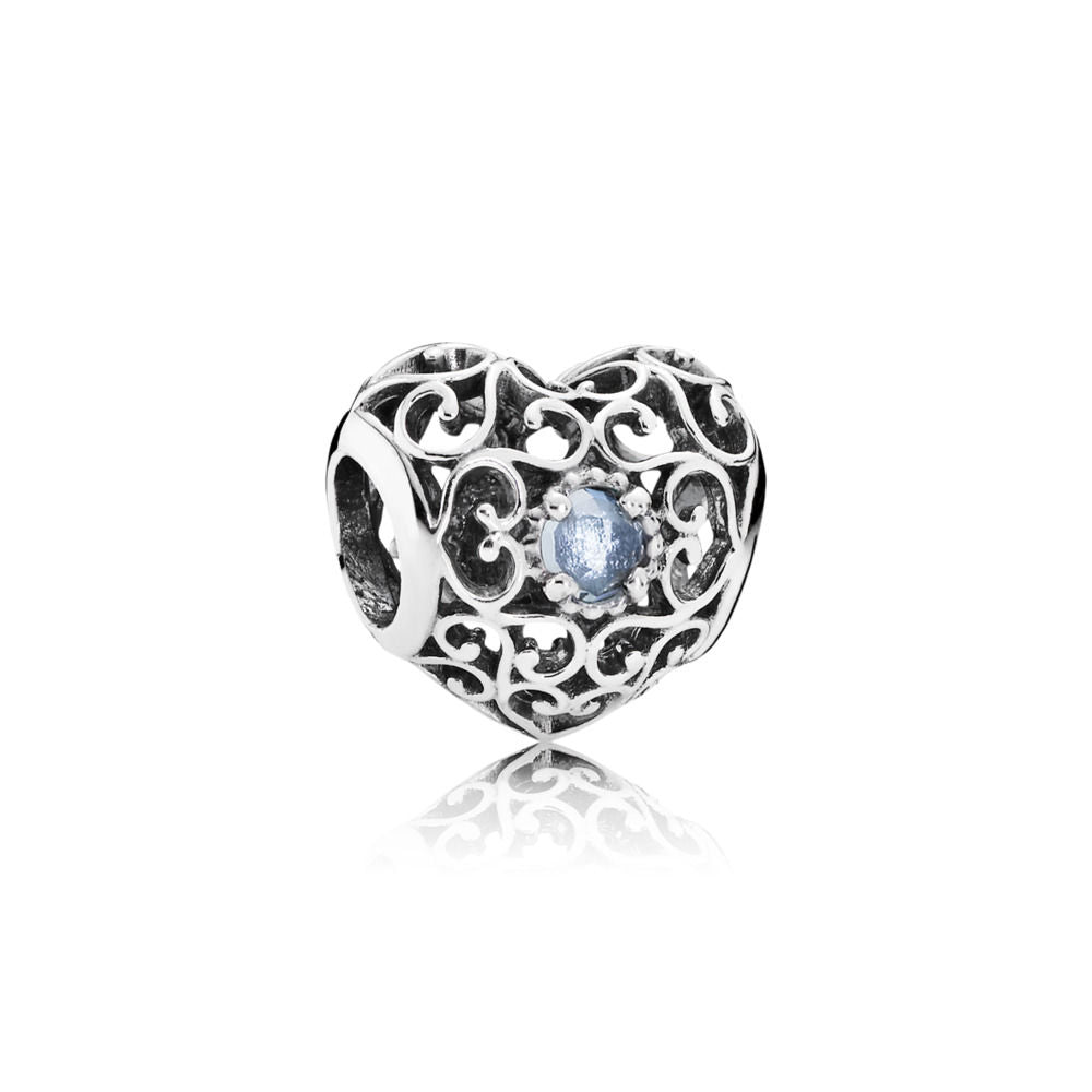 Pandora March Heart Charm 791784NAB