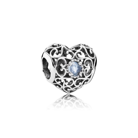 Pandora March Heart Charm 791784NAB