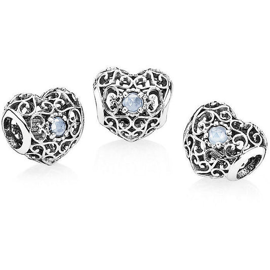 Pandora March Heart Charm 791784NAB