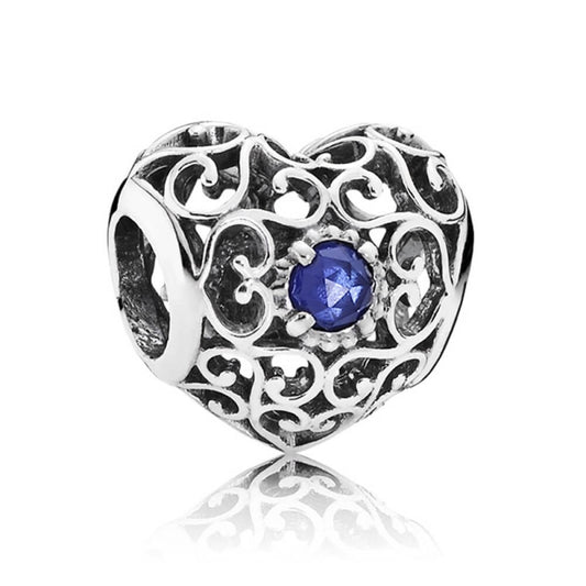 Pandora September Heart Charm 791784SSA