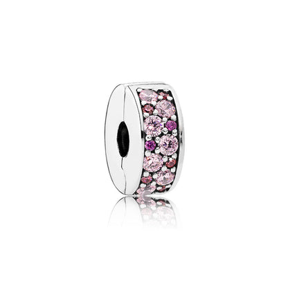Clip Pandora Eleganza luccicante mosaico viola 791817CZSMX