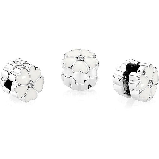 Pandora Clip White Primrose 791822en12