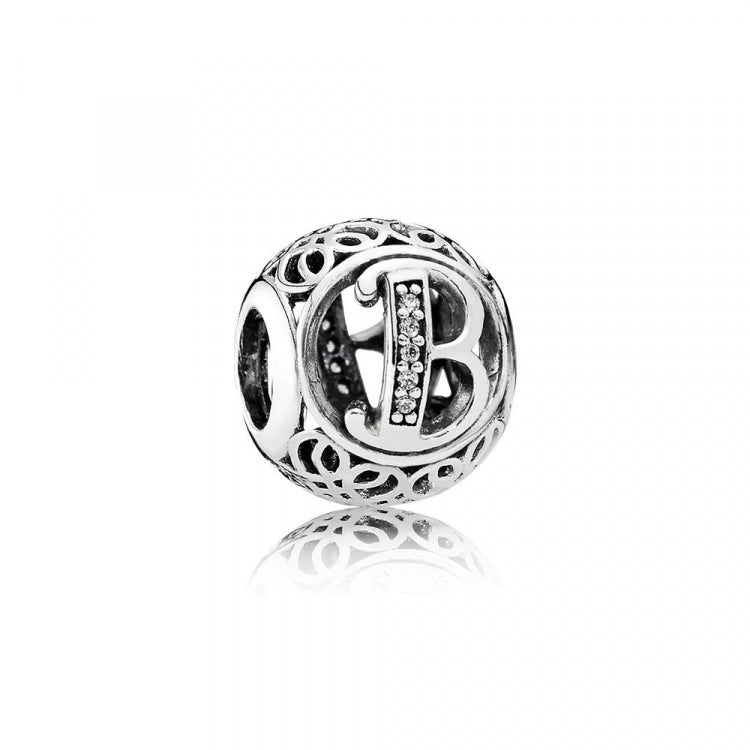 Charm Pandora Alfabeto Vintage B 791846cz