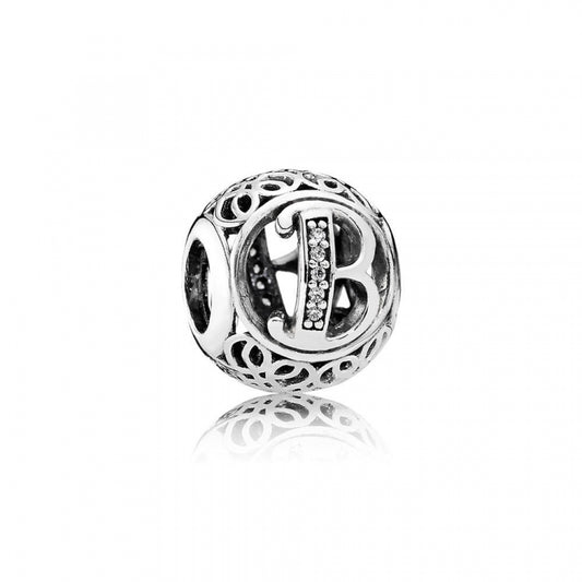 Charm Pandora Alfabeto Vintage B 791846cz