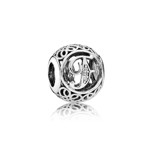 Charm Pandora Alfabeto Vintage F 791850cz