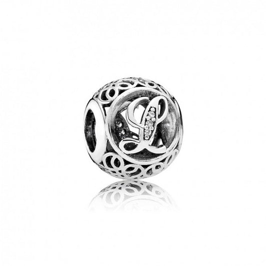 Charm Pandora Alfabeto Vintage L 791856cz