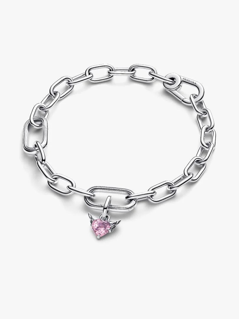 Charm Pandora Mini Pendente Winged Heart Rosa Pandora ME 793626C02