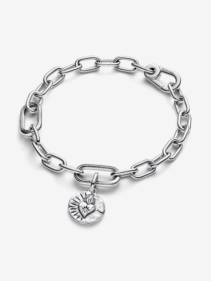 Charm Padora Medallion Cuore Sacro "Amor Vincit Omnia" Argento Sterling 925
