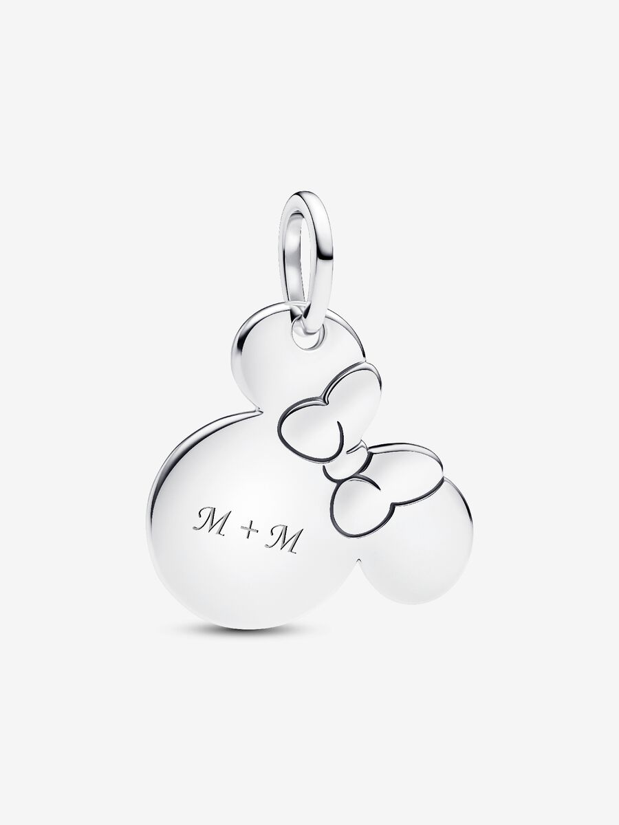 Charm Pandora Disney, Minnie Mouse Pendente da incidere Argento Sterling 925