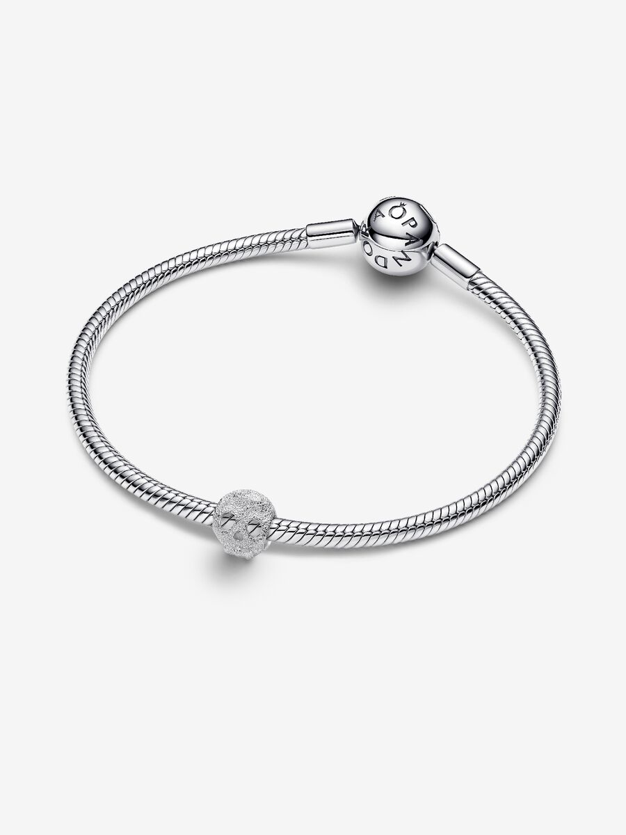 Mini Charm Pandora Teschio effetto diamantato Argento Sterling 925