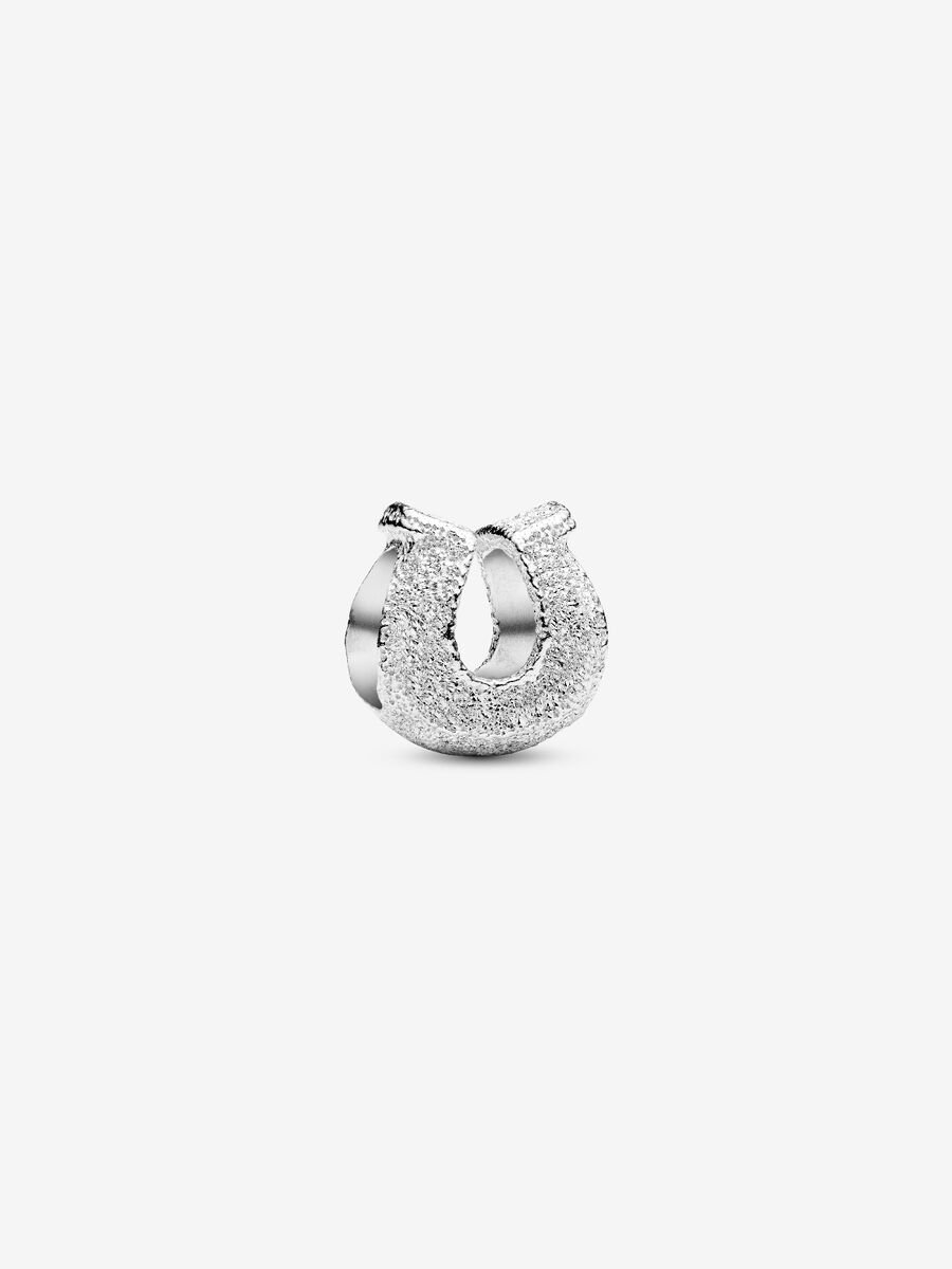 Mini Charm Pandora Ferro di cavallo effetto diamantato Argento Sterling 925