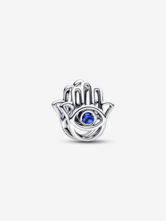 Charm Openwork Mano di Fatima Pietra Blu 794062C01