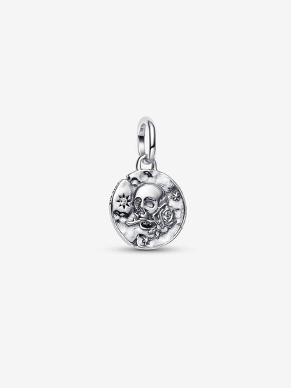 Charm Pandora Medallion Teschio "Carpe Diem" Argento Sterling 925