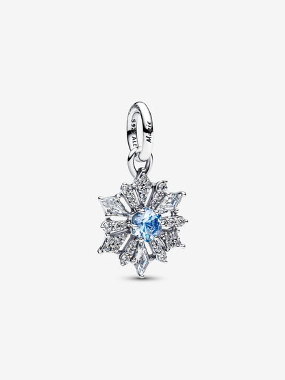 Charm Pandora Disney, Frozen, Pendente Fiocco di Neve Argento Sterling 925