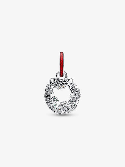 Charm Pandora Pendente Doppio Ghirlanda di Natale Argento Sterling 925 794238C01