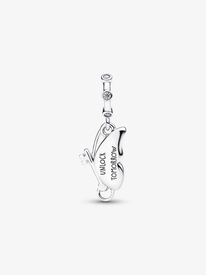 Charm Pandora Pendente Farfalla e Chiave "Unlock Tomorrow" Argento Sterling 925 794241C01