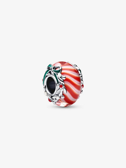 Charm Pandora Vetro di Murano Caramella di Natale Argento Sterling 925 794252C01