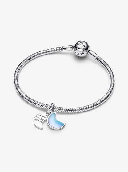 Charm Pandora Pendente Doppio Luna Crescente "I Would Give you the Moon" Argento Sterling 925 794272C01