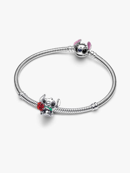 Charm Pandora Disney, Lilo & Stitch, Stitch con la rosa 794378C01