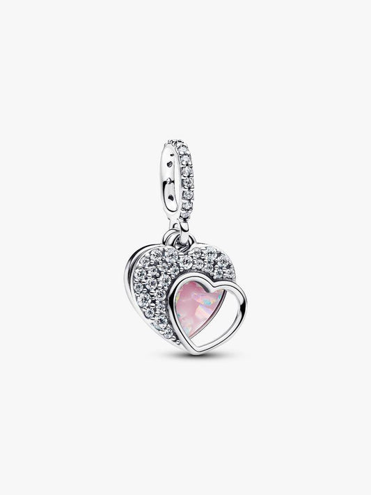 Charm Pandora Pendente Doppio Cuore Mamma Sei Bellissima 794456C01