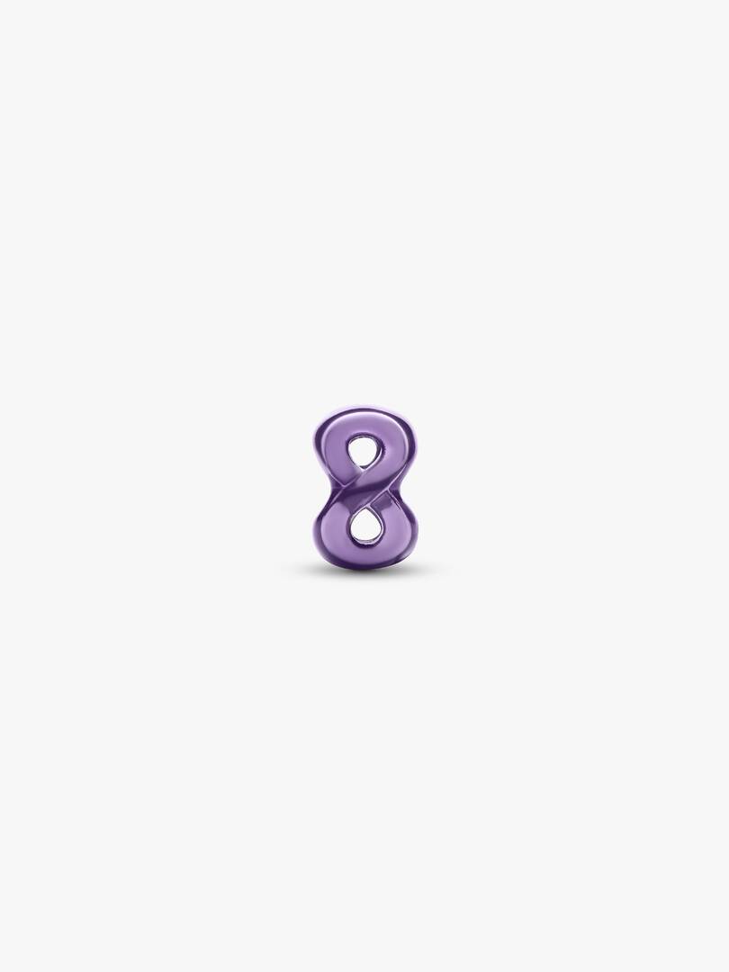 Mini Charm Pandora Infinito effetto metallico viola - 794909C01