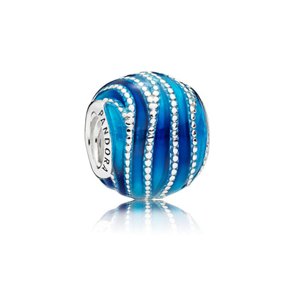Pandora Charm Blue Swirls 797012ENMX