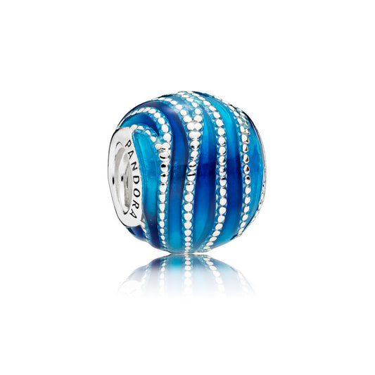 Pandora Charm Blue Swirls 797012ENMX
