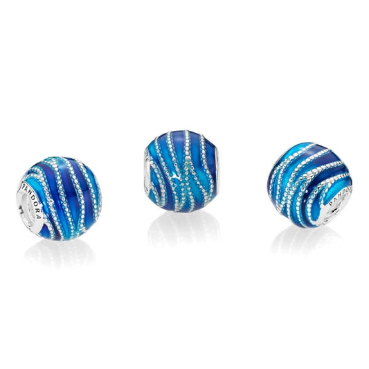 Pandora Charm Blue Swirls 797012ENMX