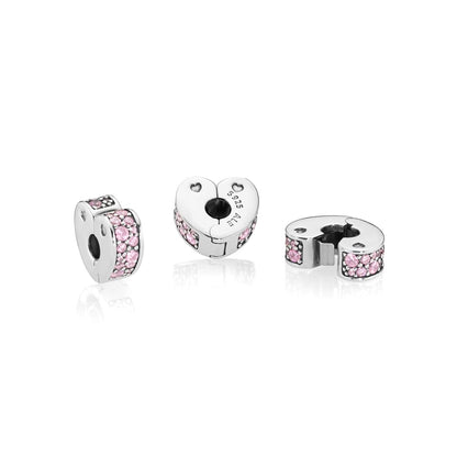 Clip Pandora Archi d'amore rosa 797020pcz