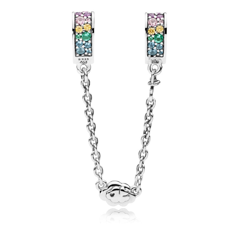 Catenina di sicurezza Pandora Archi D'amore Arcobaleno 797021nrpmx