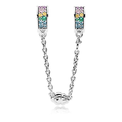 Catenina di sicurezza Pandora Archi D'amore Arcobaleno 797021nrpmx