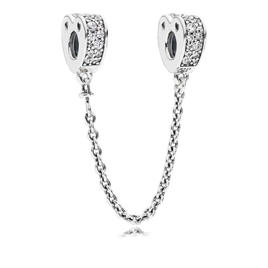 Catenina di sicurezza Pandora Archi D'amore Luminosi 797138cz