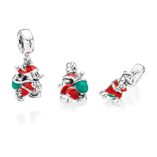 Disney Charm Pandora Mickey Mouse Santa Claus With Gifts 797501ENMX